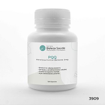 Pqq Pirroloquilonina Quinona 5mg : 120 Cápsulas