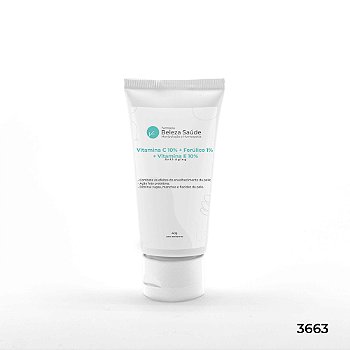 Vitamina C 10% + Ferúlico 1% + Vitamina E 10% - Anti-Aging - 40g