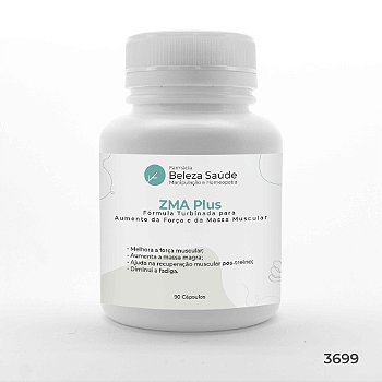 ZMA Plus : Fórmula Turbinada para Aumento da Força e da Massa Muscular - 90 Cápsulas