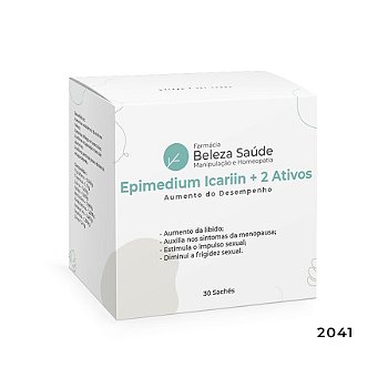 Epimedium Icariin + 2 Ativos - Aumento do Desempenho - 30 Sachês