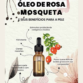 Óleo Rosa Mosqueta 30ml : Manchas Rugas Estrias Cicatrizes
