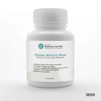 Óxido Nítrico Plus : Fórmula Avançada Natural 90 Doses