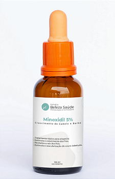 Minoxidil 5% Crescimento de Cabelo e Barba - 100ml