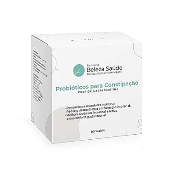 Probióticos para Constipação : Pool de Lactobacillus - 60 Sachês
