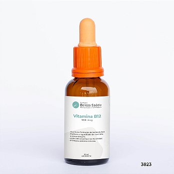 Vitamina B12 500mcg Líquido : Frasco Conta Gotas - 30ml