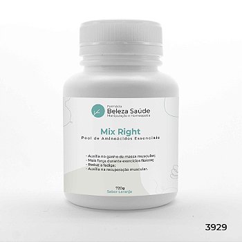 Pote com 720gr Mix Right Proporção Molar Lair = 60 doses