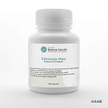 Fórmula Max Testosterona Endógena : 120 cápsulas (60 doses)