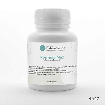 Fórmula Max Testosterona Endógena : 240 cápsulas (120 doses)