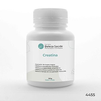 Creatina Sabor Limão : Pote com 280 gramas