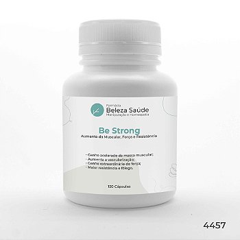 Be Strong : Aumento Muscular, Força, Resistência 120 Cápsulas