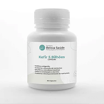 Kefir 5 Bilhões : Liofilizado 90 Cápsulas