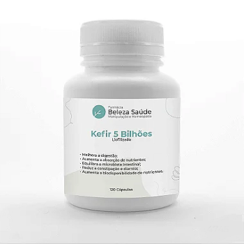 Kefir 5 Bilhões : Liofilizado 120 Cápsulas