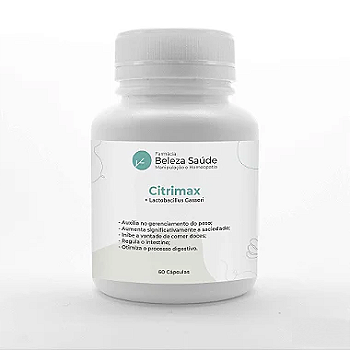 Citrimax + Lactobacillus Gasseri : Probiótico Modulador Corporal que Diminui a Compulsão Alimentar - 60 Cápsulas