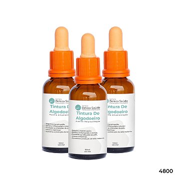 Tintura De Algodoeiro Kit 3 x 100ml | Auxílio Amamentação