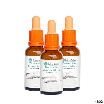 Tintura De Amora Miura - Menopausa Tpm : Kit 3 X 100ml