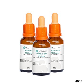 Tintura De Melissa - Anti Stress Ansiedade Insônia : Kit 3 X 100ml