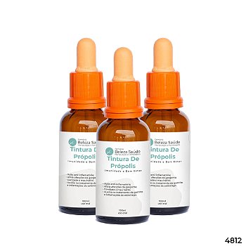 Tintura De Própolis - Imunidade e Bem Estar : Kit 3 X 100ml