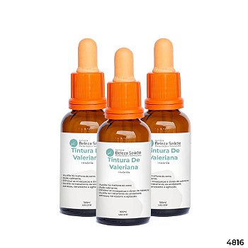 Tintura De Valeriana - Insônia : Kit 3 X 100ml