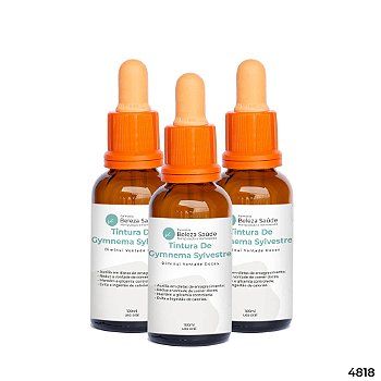 Tintura De Gymnema Sylvestre - Diminui Vontade Doces : Kit 3 X 100ml