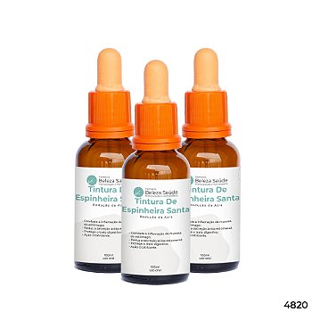 Tintura De Espinheira Santa - Redução Azia : Kit 3 X 100ml