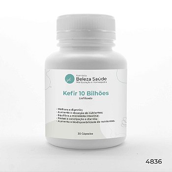 Kefir 10 Bilhões : Liofilizado 30 Cápsulas