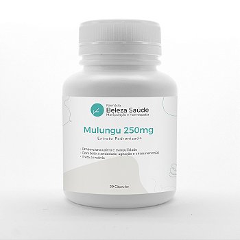Mulungu 250mg : Extrato Padronizado 90 Cápsulas