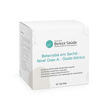 Beterraba em Sachê - Nível Grau A - Óxido Nítrico : 63 Sachês