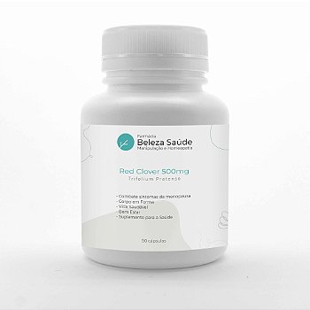 Red Clover ( Trifolium Pratense ) 500mg : 90 Cápsulas