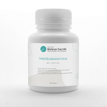 Metilcobalamina 1000mcg Forma Ativa Vitamina B12 - 150 doses