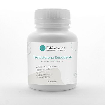Testosterona Endógena : Fórmula Farmacêutica Estimulador Testosterona 180 Cápsulas (90 doses)