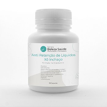 Anti Retenção de Líquidos - Xô Inchaço : Fórmula Farmacêutica 30 Cápsulas