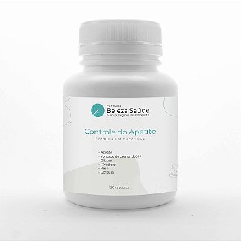 Controle do Apetite : Fórmula Farmacêutica 120 Cápsulas