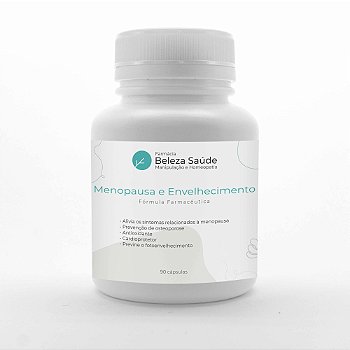 Composto para Menopausa e Envelhecimento : Fórmula Farmacêutica 90 Cápsulas