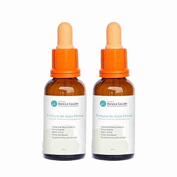 Tintura de Assa Peixe : Extrato Fórmula Farmacêutica 2 Frascos x 60ml