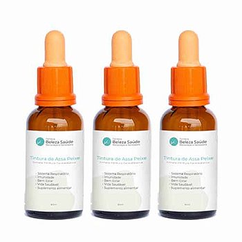 Tintura de Assa Peixe : Extrato Fórmula Farmacêutica 3 Frascos x 60ml