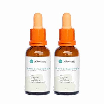 Tintura de Guaçatonga : Extrato Fórmula Farmacêutica 2 Frascos x 60ml