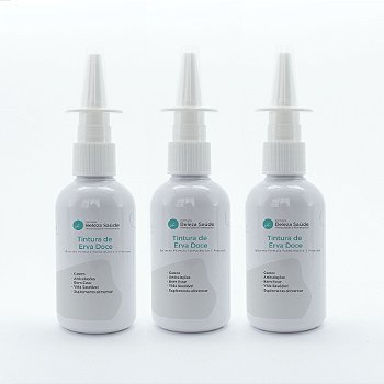 Tintura de Erva Doce : Extrato Fórmula Farmacêutica 3 Frascos x 60ml