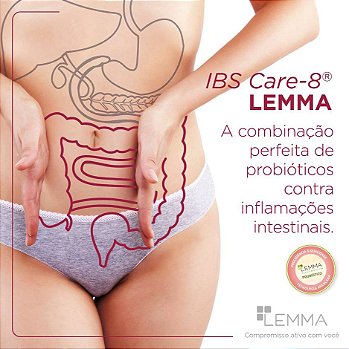 Ibs Care 8 100mg - Flora Instestinal : Fórmula Farmacêutica 60 Cápsulas