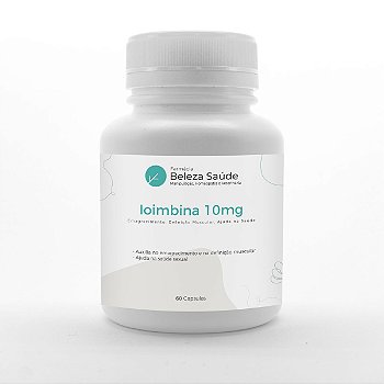 Ioimbina 10mg : Emagrecimento, Definição Muscular, Ajuda na Saúde - 60 cápsulas