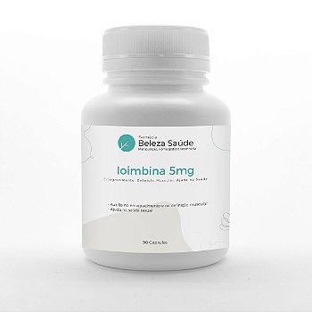 Ioimbina 5mg : Emagrecimento, Definição Muscular, Ajuda na Saúde - 90 cápsulas
