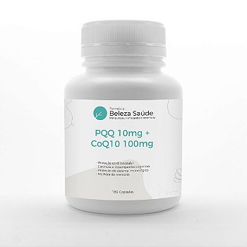 PQQ 10mg + CoQ10 100mg - Memória e Imunidade - 180 doses