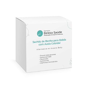 Sachês de Banho para Bebês com Aveia Coloidal : Alternativa ao Aveeno Baby - 5 Sachês 10 gramas