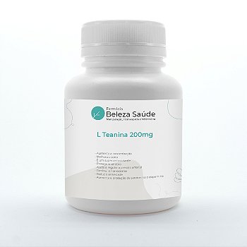L Teanina 200mg 60 Cápsulas