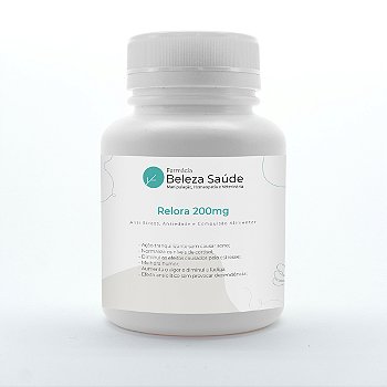 Relora 200mg - Anti Stress, Ansiedade e Compulsão Alimentar - 60 Cápsulas