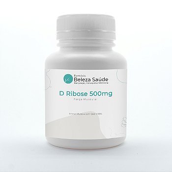 D Ribose 500mg Força Muscular - 120 doses