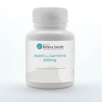 Acetil-L-Carnitina 500mg - 60 Cápsulas - Reduz a Fadiga