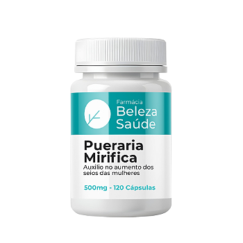 Pueraria Mirifica 500mg : Aumento Firmeza Seios 120 Cápsulas
