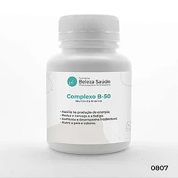 Complexo B 50 - Essencial Multivitamínico do grupo B - 120 doses