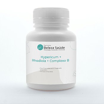 Hypericum + Rhodiola + Complexo B - Cansaço Físico e Mental - 60 doses