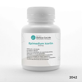 Epimedium Icariin 500mg Aumento do Desempenho